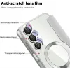 Coque portefeuille Phonesta Luxury Crystal Puffed avec MagSafe pour Samsung Galaxy A16 - Argent 6