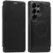 Coque portefeuille Phonesta Luxury Leather avec MagSafe pour Samsung Galaxy S25 Ultra - Noir