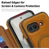 Coque portefeuille Phonesta Luxury Leather avec MagSafe pour Google Pixel 9a - Marron clair 8