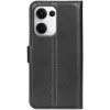 Coque portefeuille Phonesta Litchi Skin pour Oppo Reno13 - Noir 7