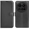 Coque portefeuille Phonesta Litchi Skin pour Xiaomi 15 Ultra - Noir