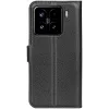 Coque portefeuille Phonesta Litchi Skin pour Xiaomi 15 - Noir 3