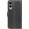 Coque portefeuille Phonesta Litchi Skin pour Samsung Galaxy S25 Edge - Noir 3