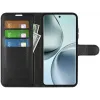 Coque portefeuille Phonesta Litchi Skin pour Realme 14 Pro - Noir 4