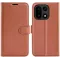 Coque portefeuille Phonesta Litchi Skin pour OnePlus 15 - Marron