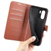 Coque portefeuille Phonesta Litchi Skin pour OnePlus 15R - Marron 5