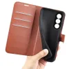 Coque portefeuille Phonesta Litchi Skin pour OnePlus Nord 5 - Marron 5