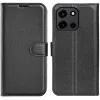 Coque portefeuille Phonesta Litchi Skin pour OnePlus Nord 6 - Noir 0