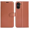 Coque portefeuille Phonesta Litchi Skin pour OnePlus Nord CE5 - Marron 0