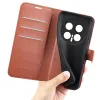 Coque portefeuille Phonesta Litchi Skin pour HONOR Magic8 Pro - Marron 5