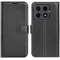Coque portefeuille Phonesta Litchi Skin pour Xiaomi 15T Pro - Noir