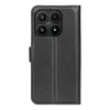 Coque portefeuille Phonesta Litchi Skin pour Xiaomi 17 - Noir 2