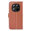 Coque portefeuille Phonesta Litchi Skin pour Xiaomi Redmi Note 15 4G/5G / Xiaomi Poco M8 - Marron 2