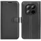 Coque portefeuille Phonesta Litchi Skin pour Xiaomi Redmi Note 15 4G/5G / Xiaomi Poco M8 - Noir