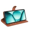 Coque portefeuille Phonesta Litchi Skin pour Xiaomi Redmi Note 15 Pro 5G - Marron 4