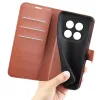 Coque portefeuille Phonesta Litchi Skin pour Xiaomi Redmi Note 15 Pro 5G - Marron 5