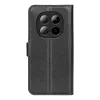 Coque portefeuille Phonesta Litchi Skin pour Xiaomi Redmi Note 15 Pro Plus / Xiaomi Poco M8 Pro - Noir 2