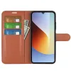 Coque portefeuille Phonesta Litchi Skin pour Xiaomi Redmi A7 Pro - Marron 3