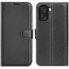 Coque portefeuille Phonesta Litchi Skin pour Oppo A6x - Noir 0