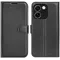 Coque portefeuille Phonesta Litchi Skin pour Oppo Reno15 F/FS - Noir