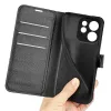 Coque portefeuille Phonesta Litchi Skin pour Oppo Reno15 F/FS - Noir 5