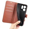 Coque portefeuille Phonesta Litchi Skin pour Oppo Reno15 Pro - Marron 5