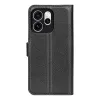 Coque portefeuille Phonesta Litchi Skin pour Oppo Reno15 Pro - Noir 2