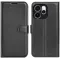 Coque portefeuille Phonesta Litchi Skin pour Oppo Reno15 Pro Max - Noir