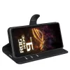 Coque portefeuille Phonesta Litchi Skin pour Asus ROG Phone 9/9 Pro - Noir 4
