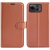 Coque portefeuille Phonesta Litchi Skin pour Asus Zenfone 12 Ultra - Marron 0