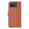 Coque portefeuille Phonesta Litchi Skin pour Asus Zenfone 12 Ultra - Marron 2