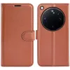 Coque portefeuille Phonesta Litchi Skin pour Oppo Find X9 Ultra - Marron 0