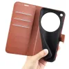 Coque portefeuille Phonesta Litchi Skin pour Oppo Find X9 Ultra - Marron 5