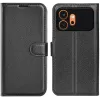 Coque portefeuille Phonesta Litchi Skin pour HONOR 600/600 Pro - Noir 0