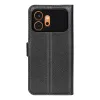 Coque portefeuille Phonesta Litchi Skin pour HONOR 600/600 Pro - Noir 2