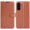 Coque portefeuille Phonesta Litchi Skin pour Samsung Galaxy A57 - Marron 0
