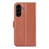 Coque portefeuille Phonesta Litchi Skin pour Samsung Galaxy A57 - Marron 2