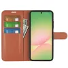 Coque portefeuille Phonesta Litchi Skin pour Samsung Galaxy A57 - Marron 3