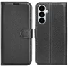 Coque portefeuille Phonesta Litchi Skin pour Samsung Galaxy S26 Plus - Noir 0