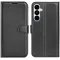 Coque portefeuille Phonesta Litchi Skin pour Samsung Galaxy S26 Plus - Noir