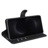 Coque portefeuille Phonesta Litchi Skin pour Samsung Galaxy S26 Ultra - Noir 4