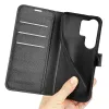 Coque portefeuille Phonesta Litchi Skin pour Samsung Galaxy S26 Ultra - Noir 5