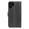 Coque portefeuille Phonesta Litchi Skin pour Nothing Phone (3a) Lite - Noir 2