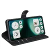 Coque portefeuille Phonesta Litchi Skin pour Nothing Phone (3a) Lite - Noir 4