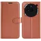 Coque portefeuille Phonesta Litchi Skin pour Nothing Phone (3a) Pro - Marron