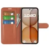 Coque portefeuille Phonesta Litchi Skin pour Nothing Phone (4a) - Marron 3
