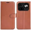 Coque portefeuille Phonesta Litchi Skin pour Nothing Phone (4a) Pro - Marron 0
