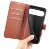 Coque portefeuille Phonesta Litchi Skin pour Google Pixel 10 Pro XL - Marron 5