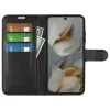 Coque portefeuille Phonesta Litchi Skin pour Google Pixel 10 Pro XL - Noir 3
