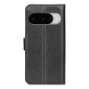 Coque portefeuille Phonesta Litchi Skin pour Google Pixel 10 / 10 Pro - Noir 2